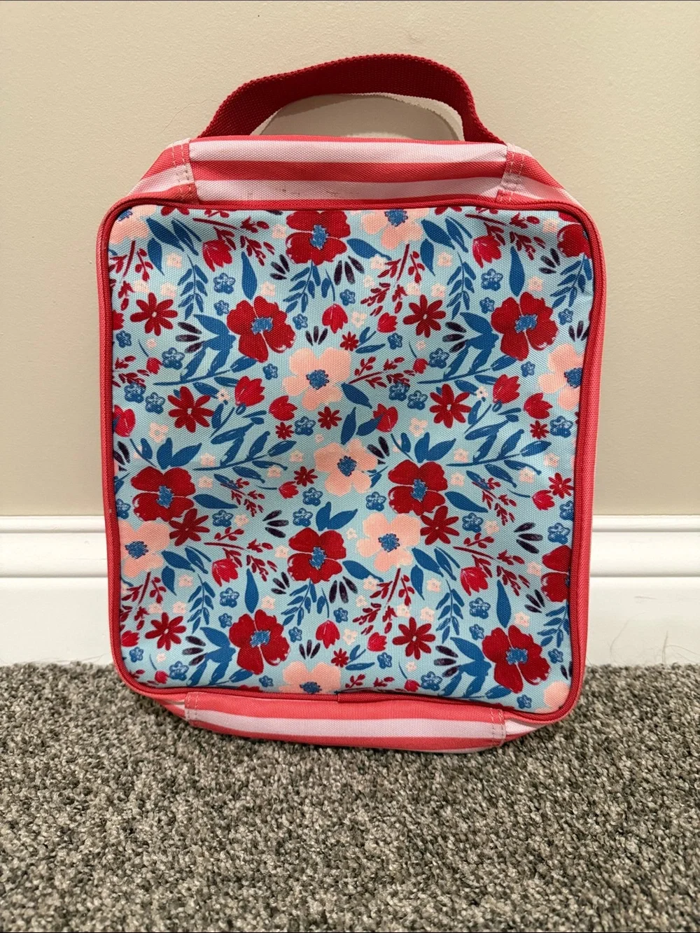 Matilda Jane Floral Lunch Bag in Light Blue, Red, Pink